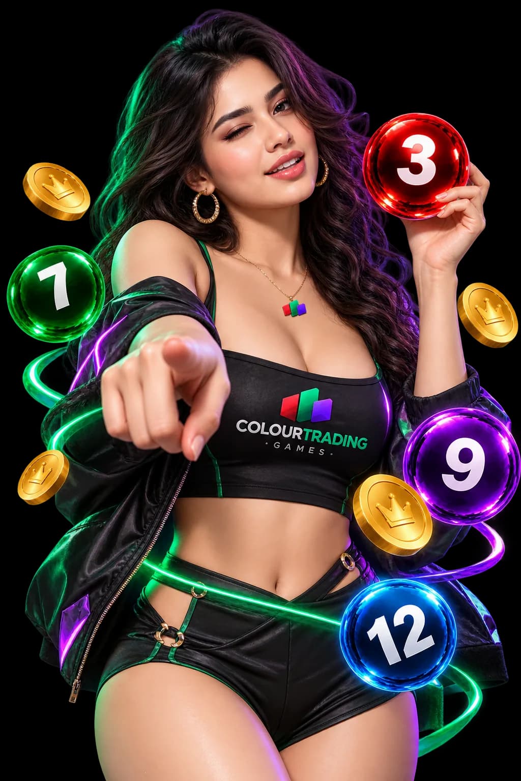 Colour trading games promotional graphic